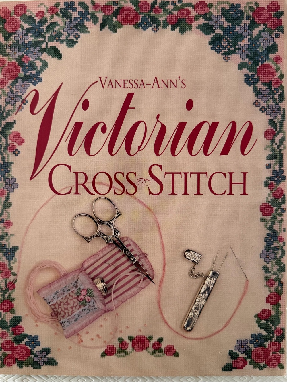 Vanessa-Anne’s Victorian Cross Stitch Book by Oxmoor House – Vintage Needlework